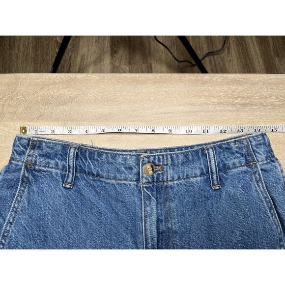 Madewell Wide Sweep Denim Trousers in Java Medium Wash Size 26 - Picture 10 of 11